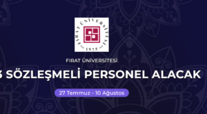 2026 Fırat Üniversitesi Biyomedikal Teknikeri Alımı ( Temmuz 2026 )