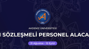 Akdeniz Üniversitesi Biyomedikal Cihaz Teknikeri Alımı 2026