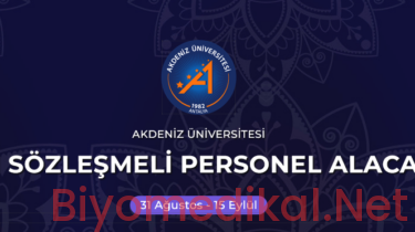 Akdeniz Üniversitesi Biyomedikal Cihaz Teknikeri Alımı 2026