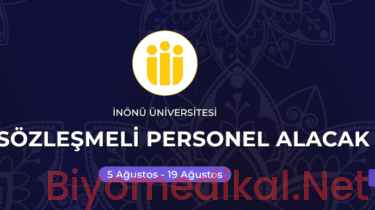 İnönü Üniversitesi Biyomedikal Cihaz Teknikeri Alımı 2026