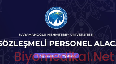 Karamanoğlu Mehmetbey Üniversitesi Biyomedikal Cihaz Teknikeri Alımı 2026