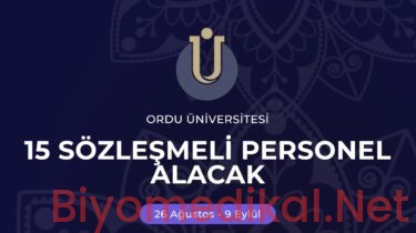 2026 Ordu Üniversitesi Biyomedikal Tekniker Alımı