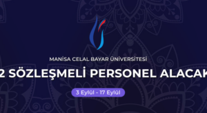 Manisa Celal Bayar Üniversitesi Biyomedikal Teknikeri Alımı